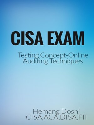 cover image of CISA Exam-Testing Concept-Online Auditing Techniques